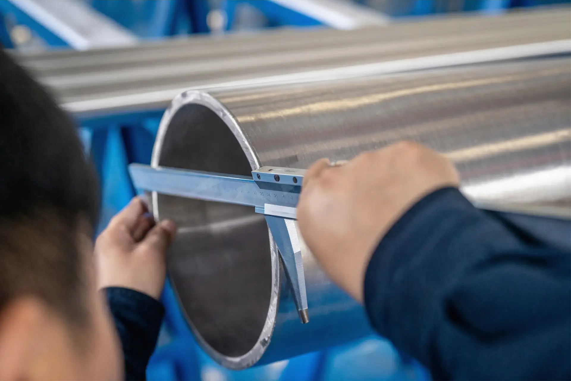arialloy custom nickel based alloy precision seamless tube large pipe diameter caliper check