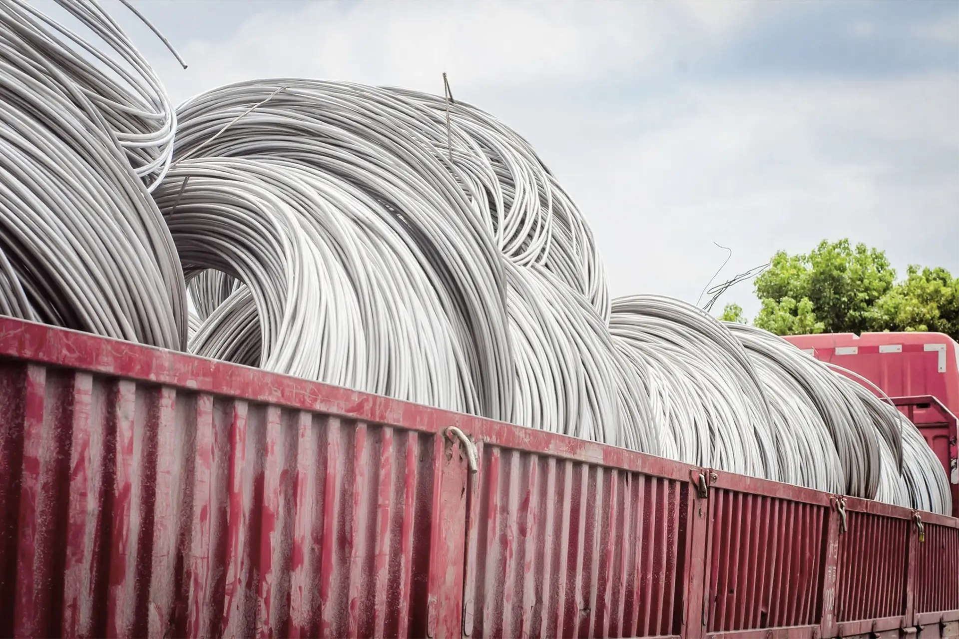 Arialloy nickel alloy coiled wire rod