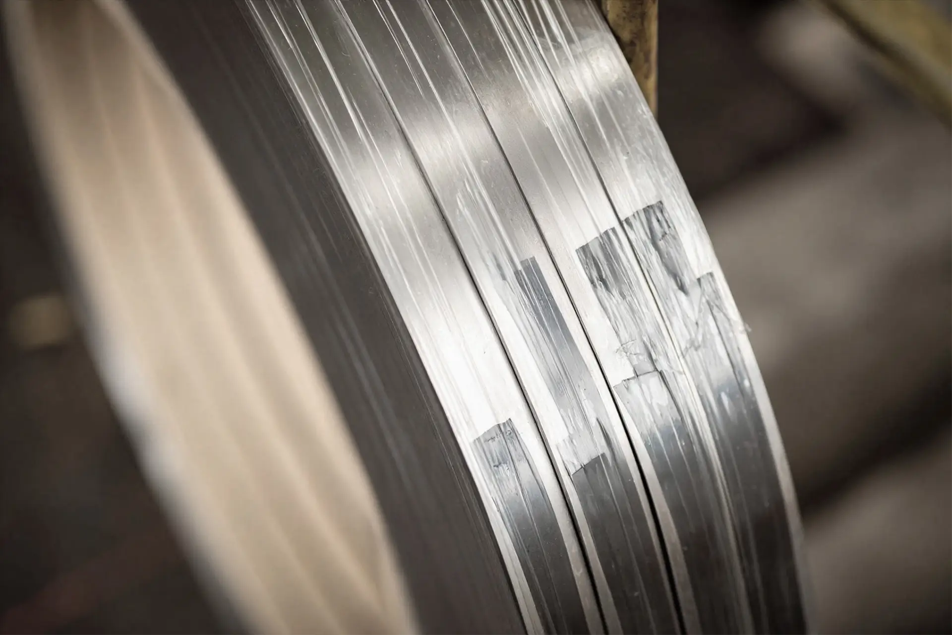 nickel alloy metal strip fabricated by Arialloy strip coil edge surface detail