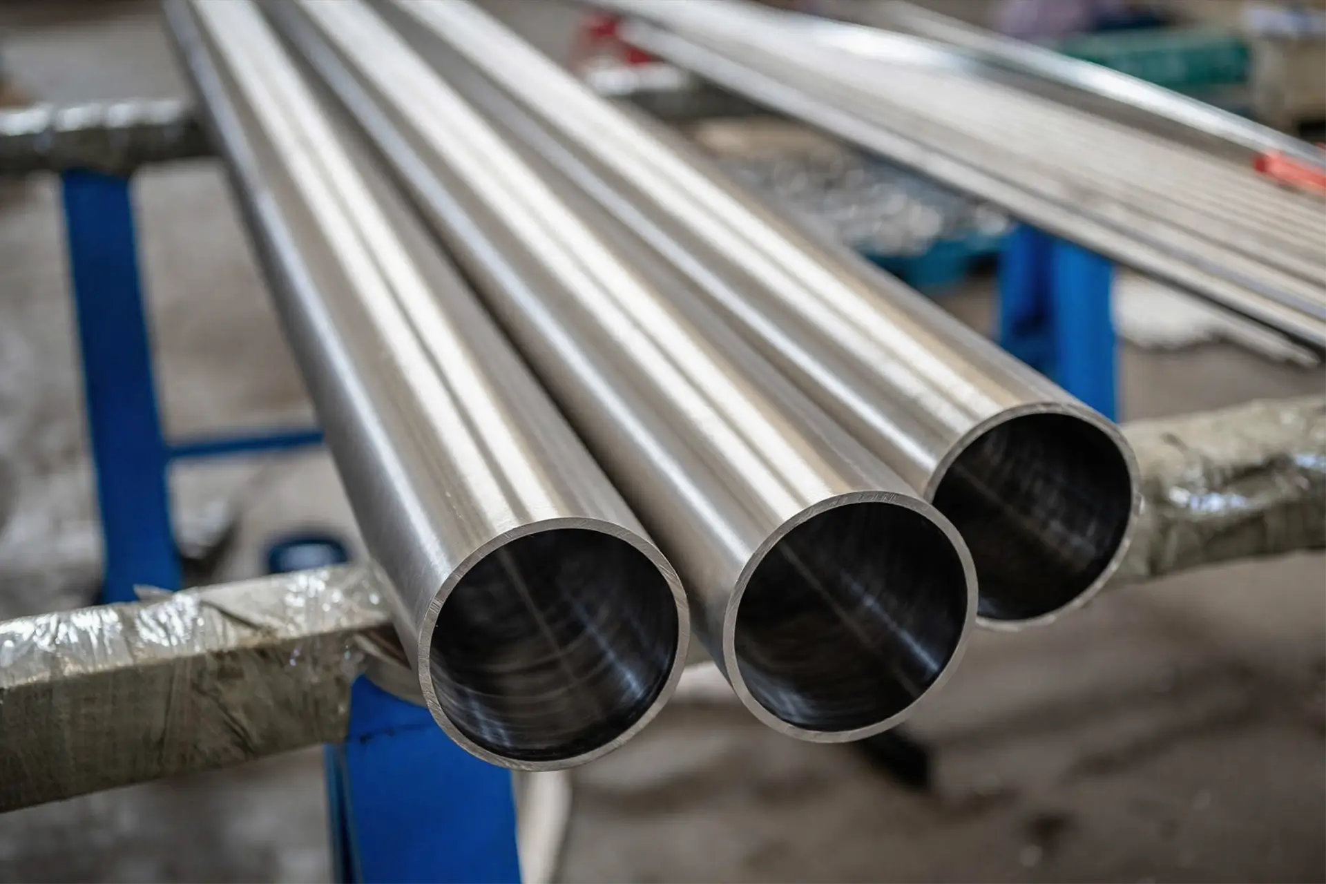 seamless tube by arialloy nickel alloy manufacturer three polished seamless tubes
